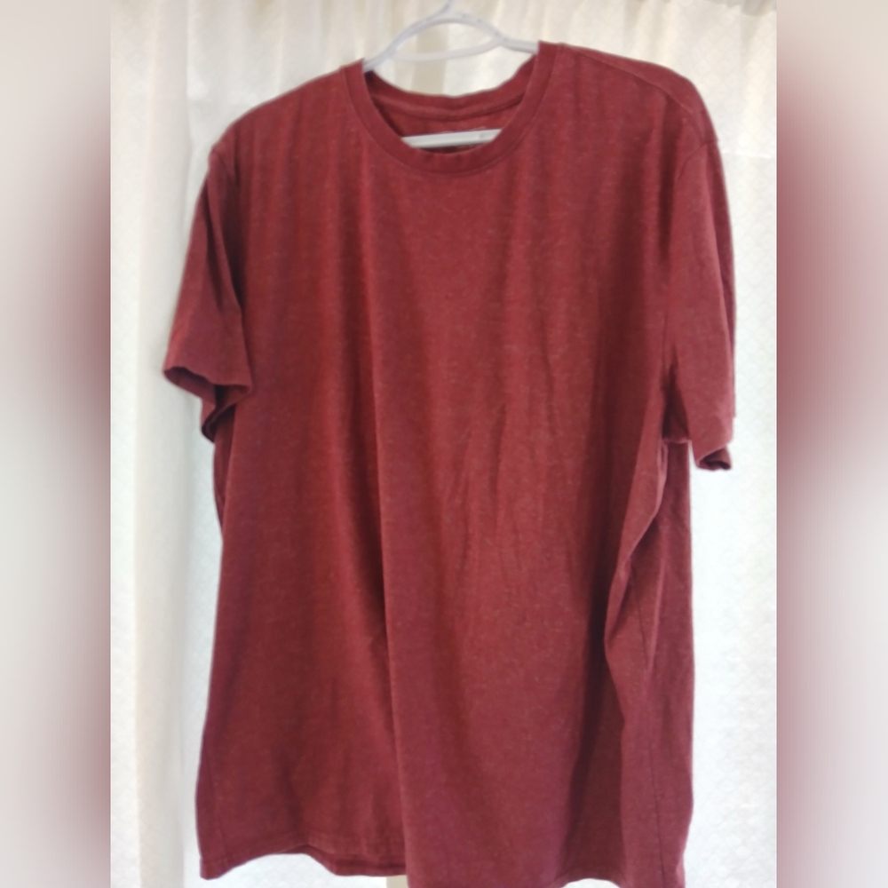 Unisex Casual Red Short Sleeve Tee XL